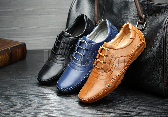 Giày da nam Olunpo QABA1409 có 3 màu để bạn lựa chọn