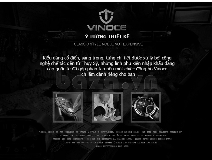 Đồng hồ nam mặt siêu xe Vinoce V633249 độc