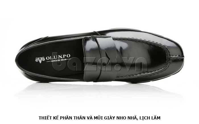 Giày da nam Olunpo QHT1431  thiết kế mũi giày đẹp