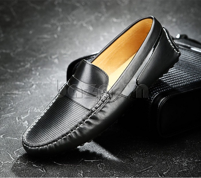 giày nam OlunpoCHY1401 màu đen huyền bí và sang trọng