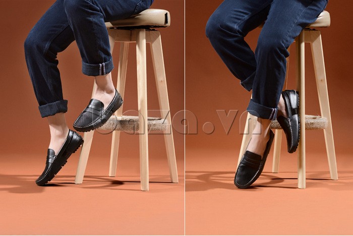 giày nam OlunpoCHY1401 không tất và quần jeans tạo phong cách quyến rũ
