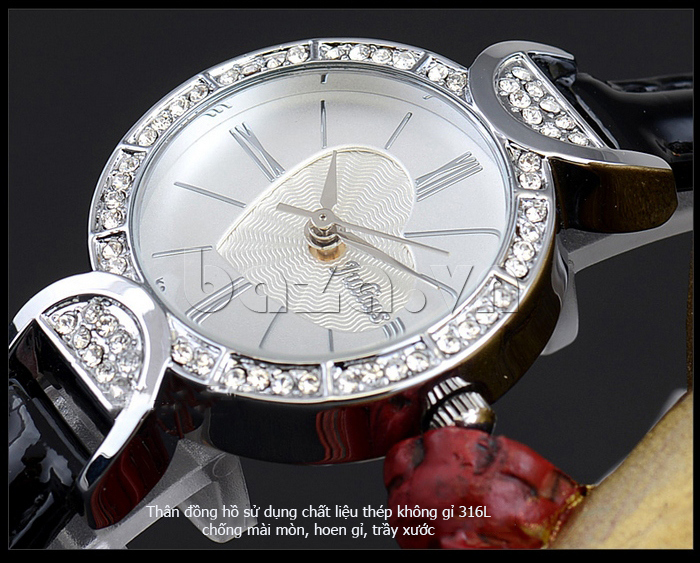 Đồng hồ đính đá cho nữ Julius JA-779B chống gỉ