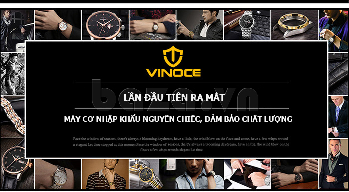 Đồng hồ cơ nam Vinoce 633227 đẹp