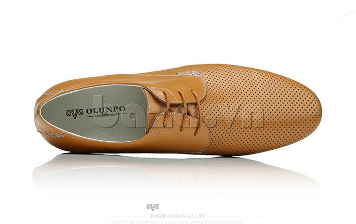 Giày da nam thời trang Olunpo XCY1506 lich lãm