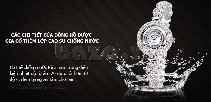 Đồng hồ nữ dây đồng Royal Crown 6501B - thiết kế chồng nước