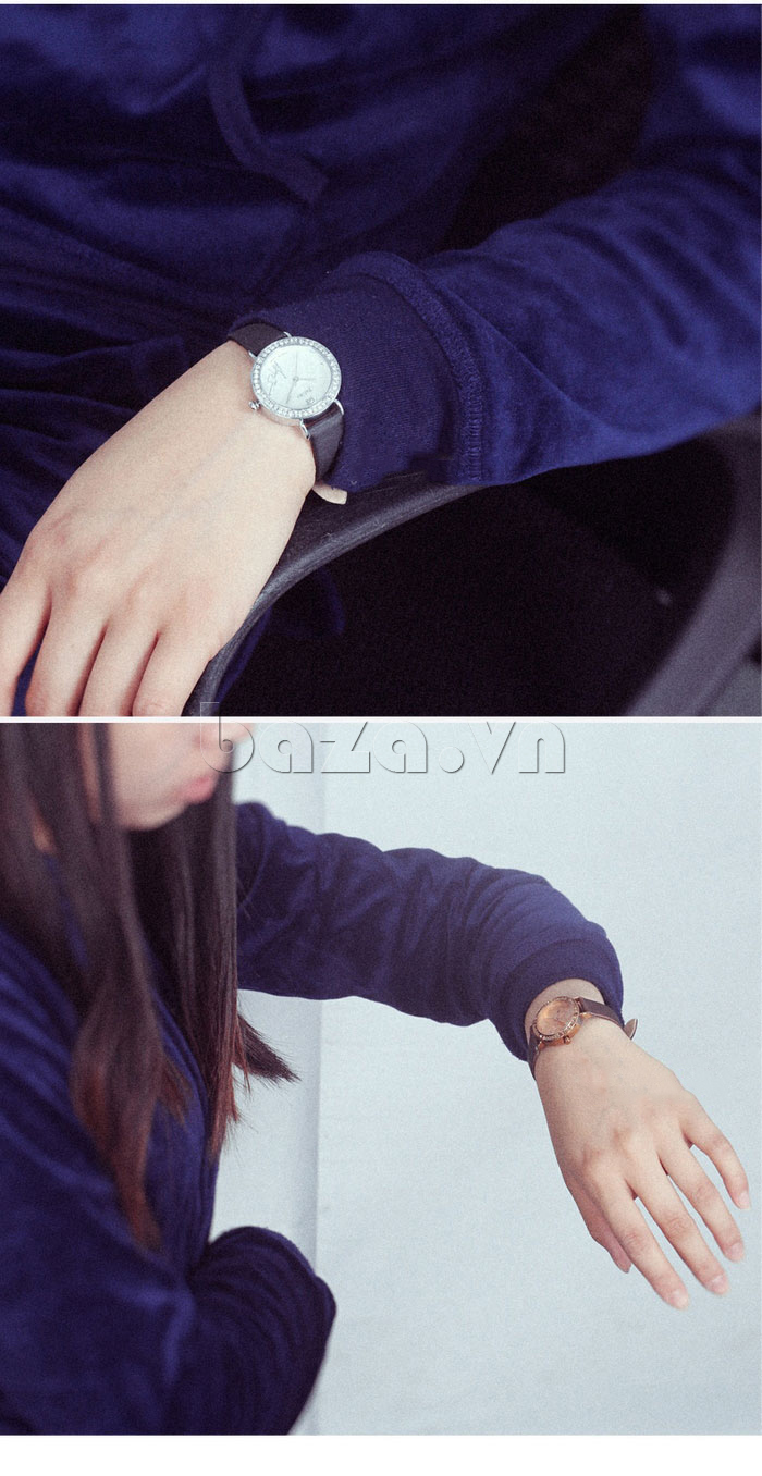 Đồng hồ nữ Hàn Quốc đính đá Julius JA-823B  phong cách