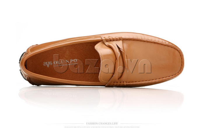 Giày nam Olunpo CHT1501 nâu cao cấp