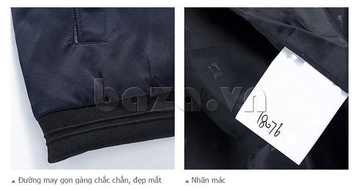 Áo jacket nam No1Dara WT10003 thiết kế tinh tế 