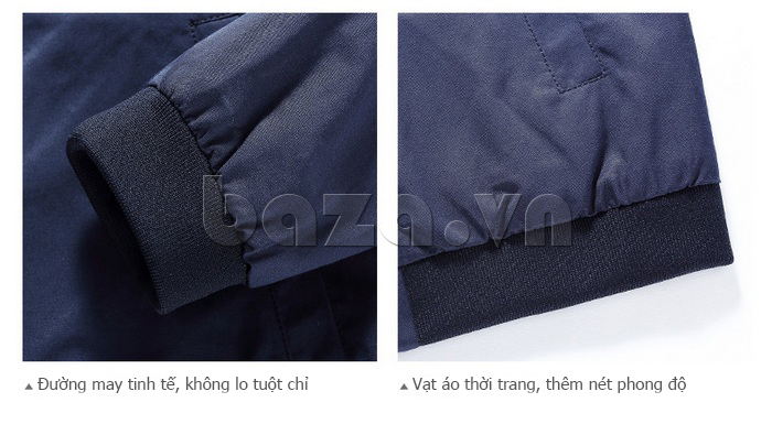 Áo jacket nam No1Dara WT10003 cắt may lập thể 