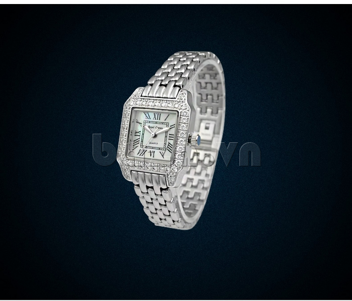 Đồng hồ thời trang nữ màu bạc Royal Crown 6104LS