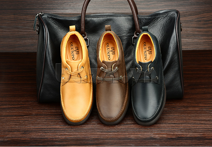 Giày da nam Olunpo QFR1401 dễ kết hợp với quần áo