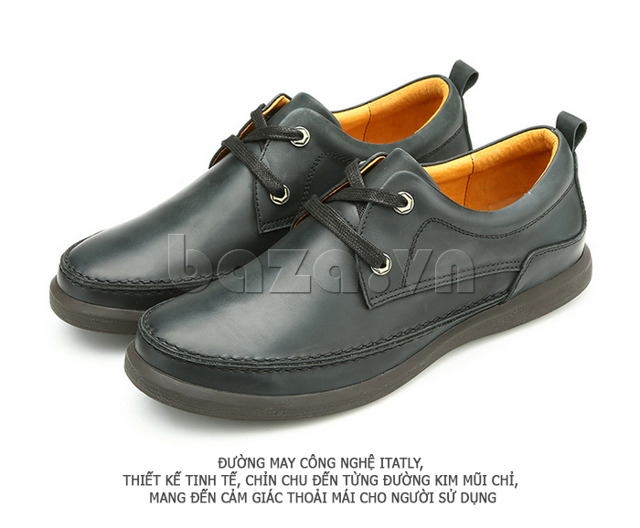 Giày da nam Olunpo QFR1401 đường may chất lượng