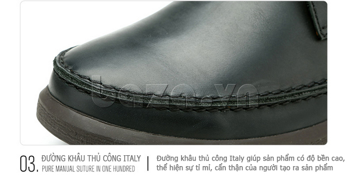 Giày da nam Olunpo QFR1401 sử dụng đường khâu thủ công