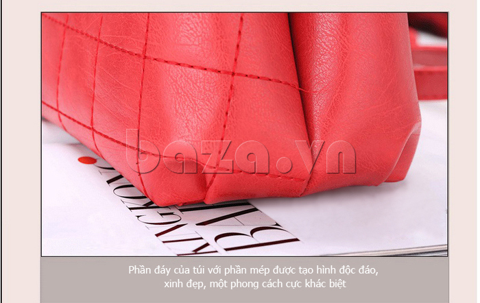 túi xách tay nữ phong cách Hàn Quốc Balana 208 - may viền chắc chắn