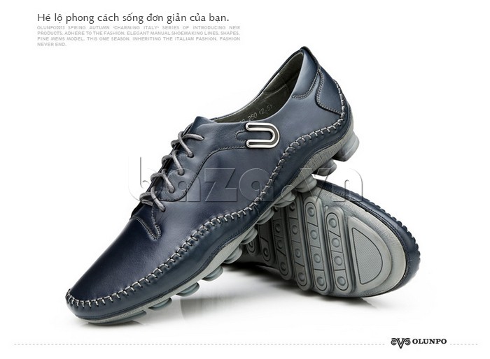 Giày nam Olunpo QABA1303 hé lộ phong cách đơn giản của bạn