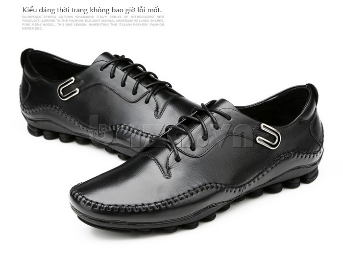 Giày nam Olunpo QABA1303 là kiểu dáng giày không bao giờ lỗi mốt