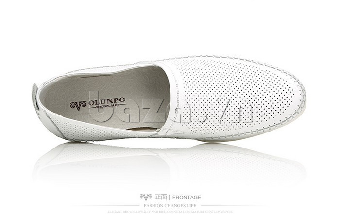 Giày nam Olunpo XCY1503 trắng ấn tượng