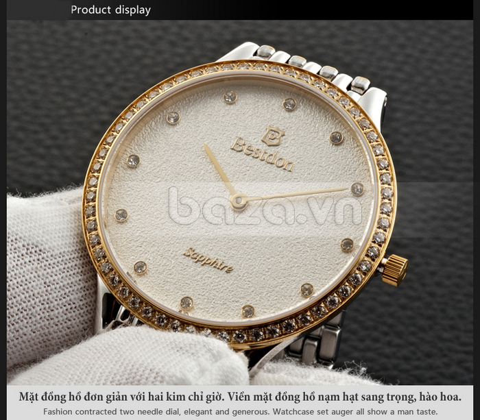 Baza.vn: Đồng hồ Bestdon Slim Style BD9948G 
