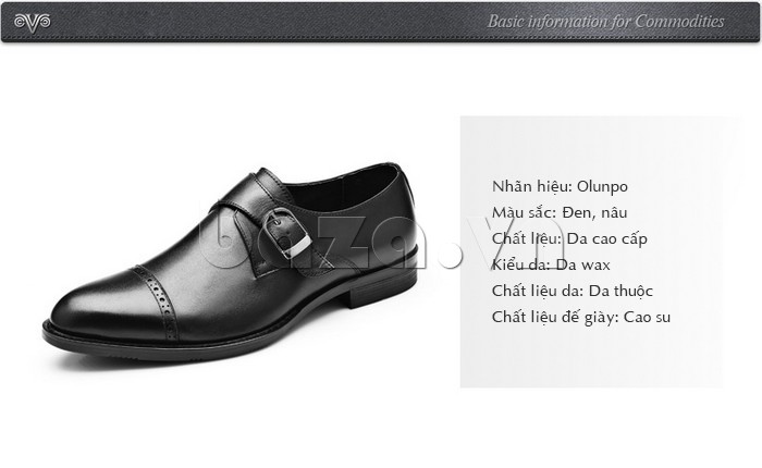 thông tin cơ bản của giày nam Olunpo QLXS1305