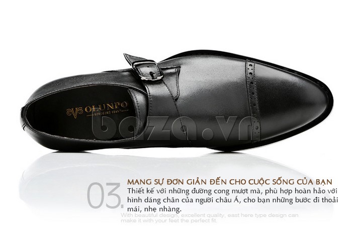 giày nam Olunpo QLXS1305 mang sự đơn giản đến cho cuộc sống của bạn