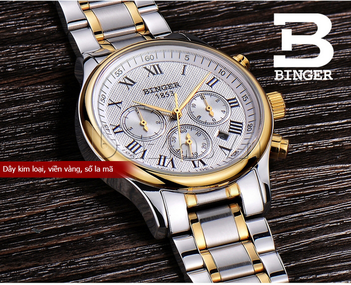 Đồng hồ nam style châu ÂU  Binger BG002