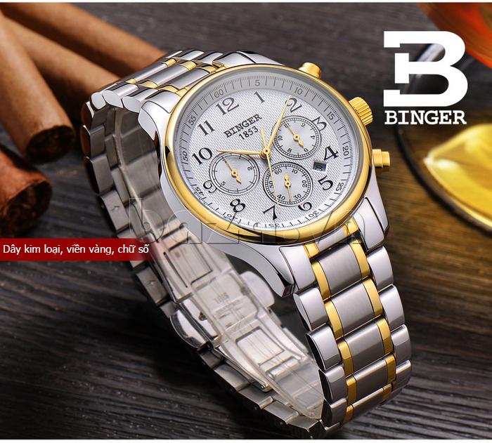 Đồng hồ nam Binger BG002 1