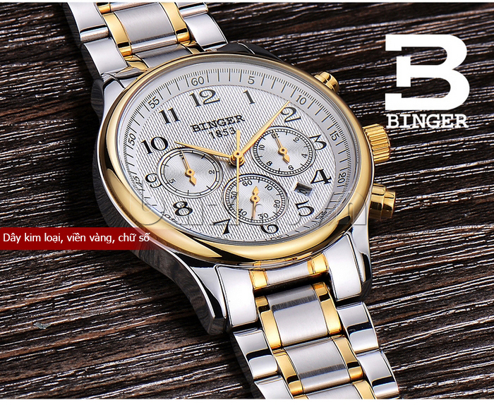 Đồng hồ nam Binger BG002 3