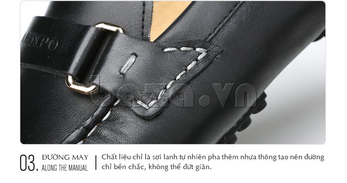 Giầy lười nam Olunpo CHY1402 sử dụng khóa kim loại hiện đại