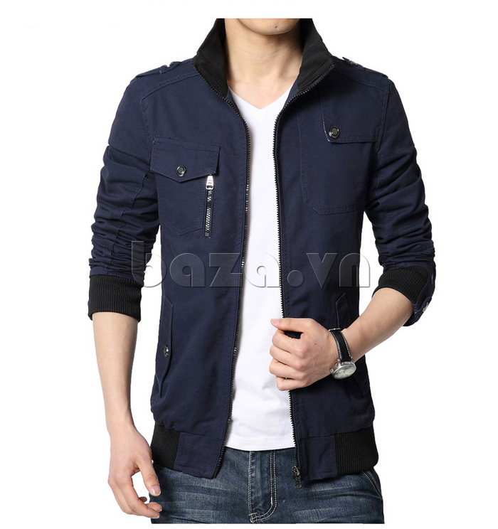 Áo jacket nam GF GF1588 màu xanh