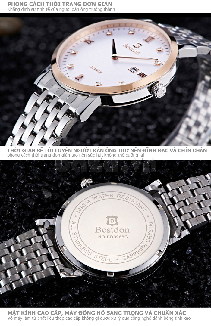 Đồng hồ nam Bestdon BD9968G thời trang