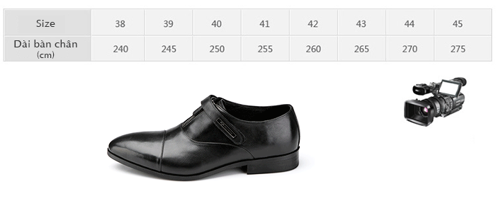 chọn size giày Olumpo QLXS1217 vừa với chân 