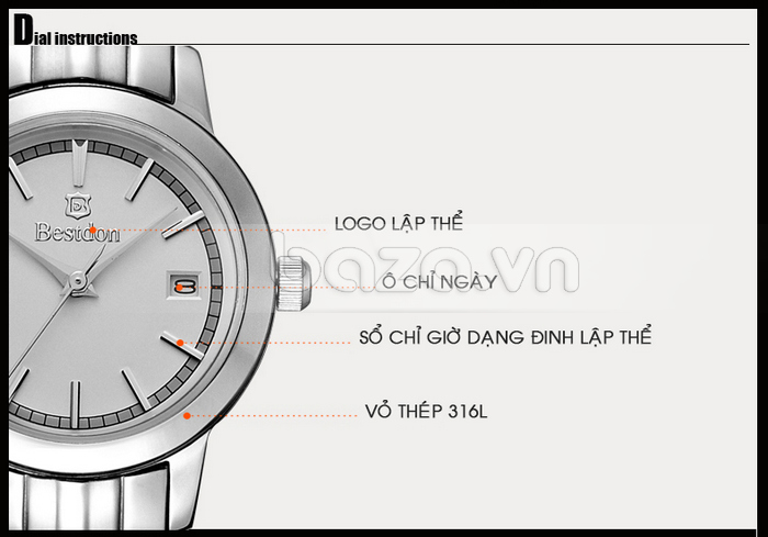 Baza.vn: Đồng hồ nữ Bestdon BD9950L