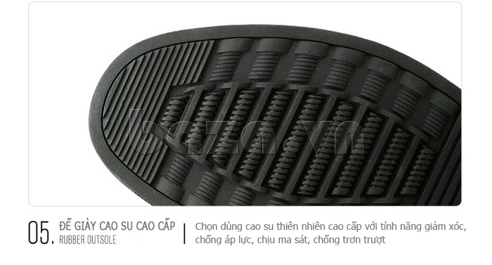 Giày da nam Olunpo QMB1402 sử dụng đế cao su cao cấp