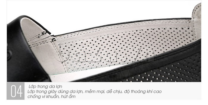 Giày lười nam thời trang Olunpo XZY1506 - lớp lót thoáng khí