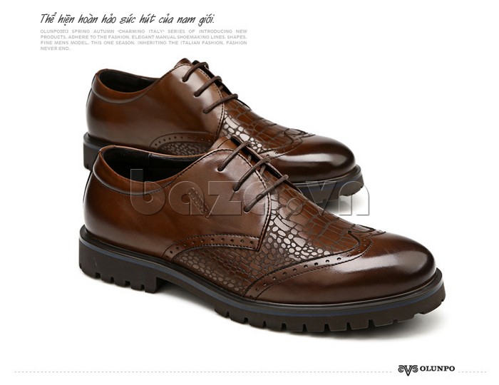 giày Olunpo QHSL1304 thể hiện sức hút hoàn hảo của nam giới