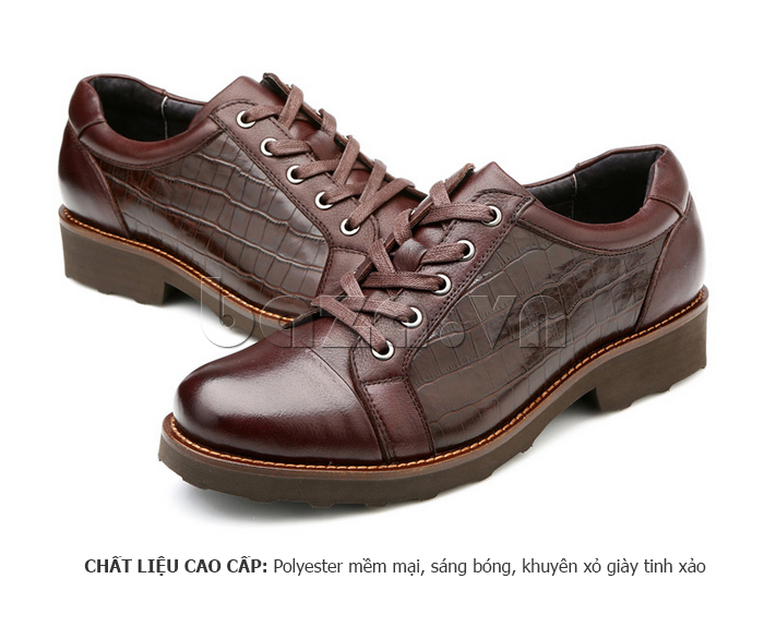Giày da nam Olunpo QZK1405 sử dụng chất liệu cao cấp