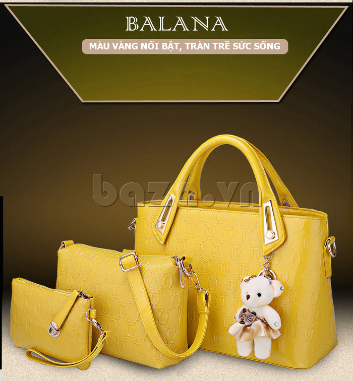 túi xách Balana 126 màu vàng nổi bật