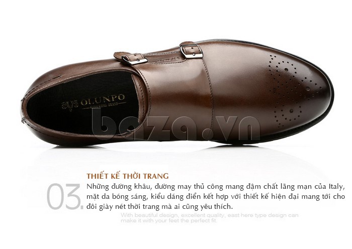 Giày nam Olunpo QHSL1301 thiết kế thời trang