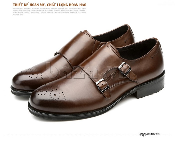 Giày nam Olunpo QHSL1301 thiết kế hoàn mỹ, chất lượng hoàn hảo
