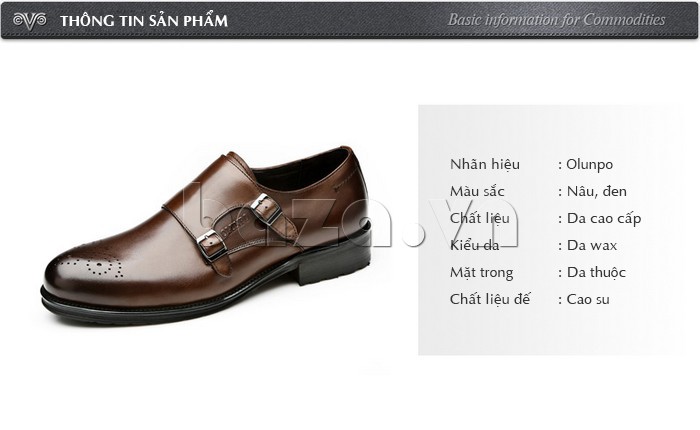 thông tin sản phẩm của Giày nam Olunpo