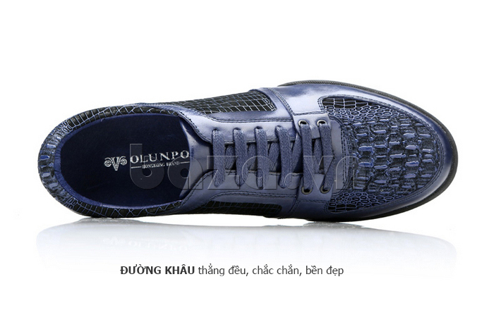 Giày da nam Olunpo QHT1425 có đường khâu thẳng đều