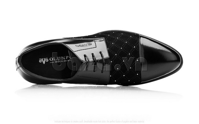 giày nam Olunpo QHT1433 màu đen quyến rũ và sang trọng