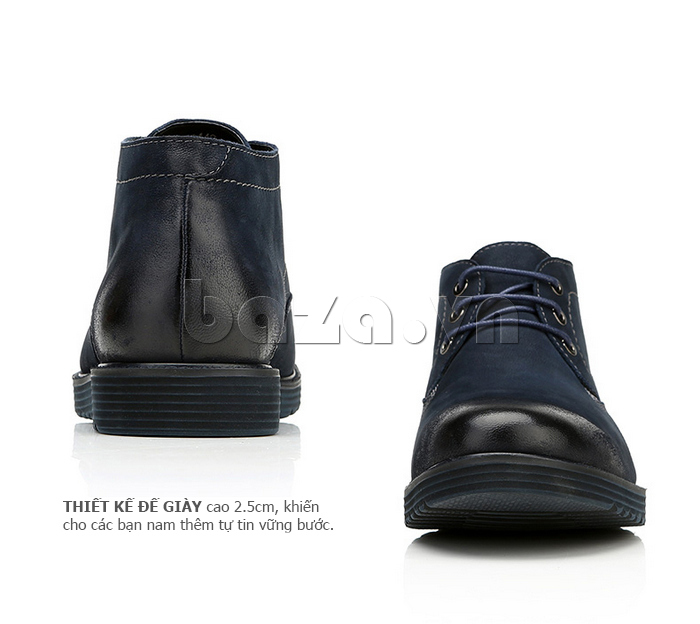 Giày da nam Olunpo DHT1442 có đế giày cao 2,5cm