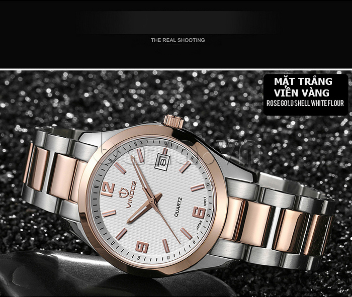 Đồng hồ nữ máy Quartz Vinoce 8380 thiết kế đẹp tinh xảo
