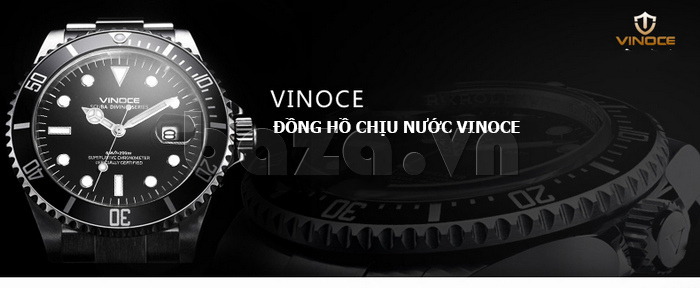 Đồng hồ nam viền khắc số, chống nước hoàn hảo Vinoce 6332222