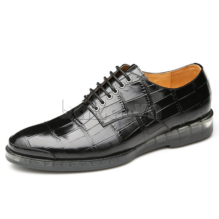 Giày da nam OLUNPO QDT1301 màu đen phù hợp với phong cách doanh nhân thành đạt