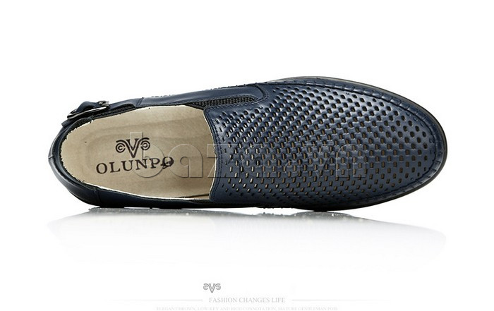 Giày da nam đục lỗ Olunpo XFR1501 cuốn hút