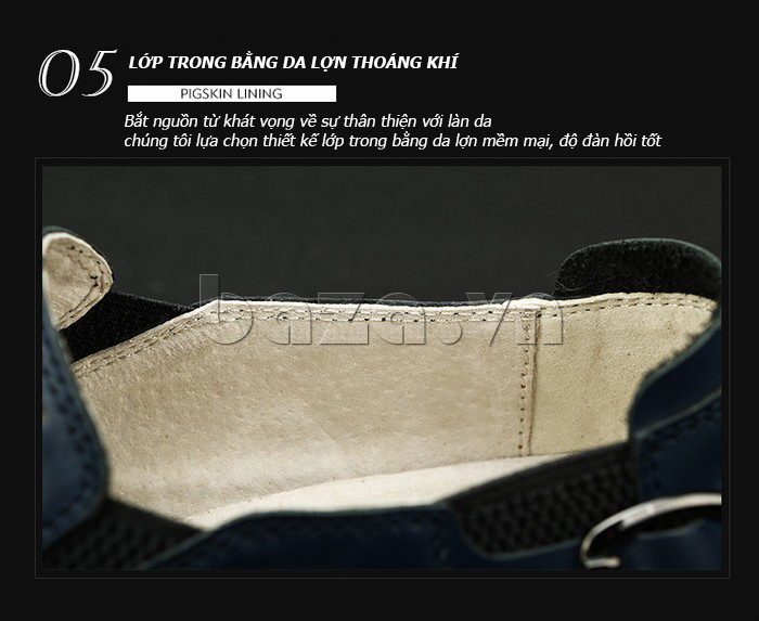 Giày da nam đục lỗ Olunpo XFR1501 - giày da bò cao cấp
