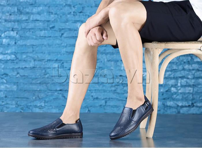Giày da nam đục lỗ Olunpo XFR1501 phong cách sành điệu
