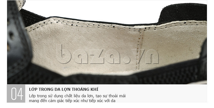Giày da nam đục lỗ Olunpo XFR1501 - da lợn thoáng khí
